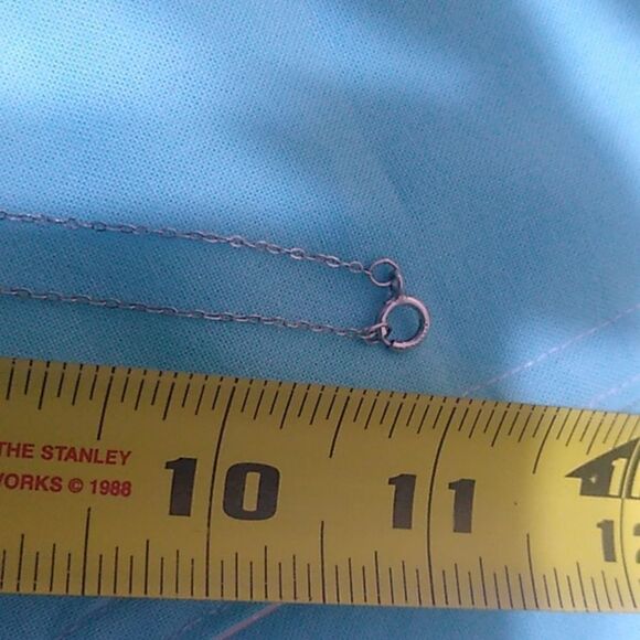 Signed Tom Kill, Malachite Native American Pendant/ silver necklace - Picture 8 of 8